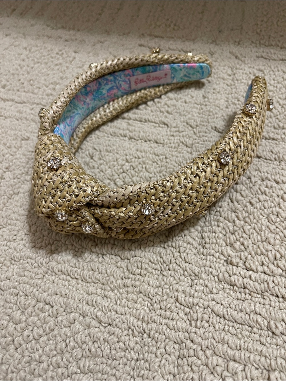 Lilly Pulitzer Embellished Slim Knot Headband excellent condition